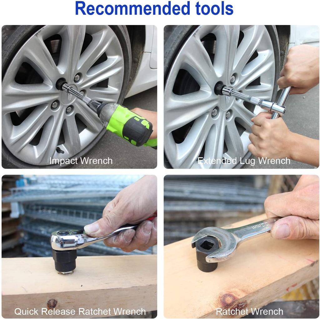 Neues 10-teiliges Set zum Entfernen von Schrauben und Muttern, Schraubenbolzenausdreher-Set, Werkzeug zum Entfernen von Muttern mit Aluminium-Aufbewahrungskoffer