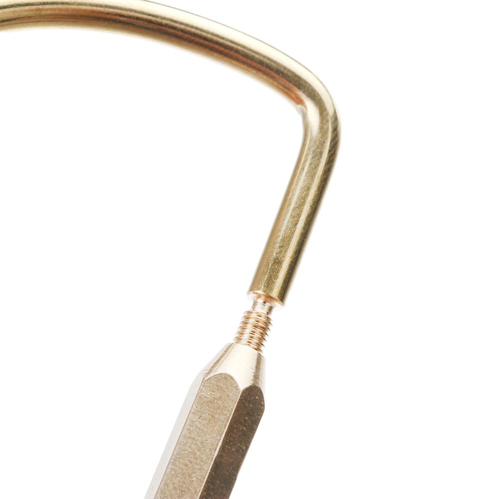 Unique DIY Craft Tools Buckles Pendant Brass Keychain Key Ring Jewelry Accessories
