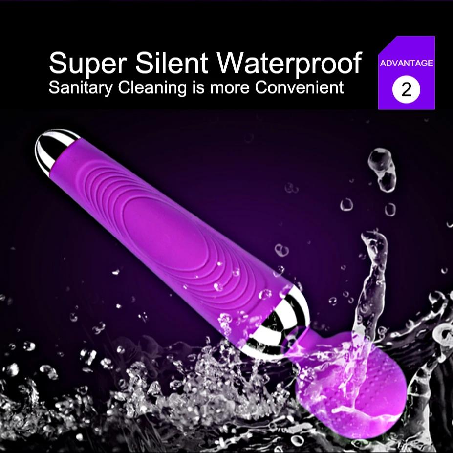 Dildo Vibrator AV Magic Wand G-Spot Massager Sex Toy For Women Couples Clitoris Stimulate Clitoris Adults Product USB Charge