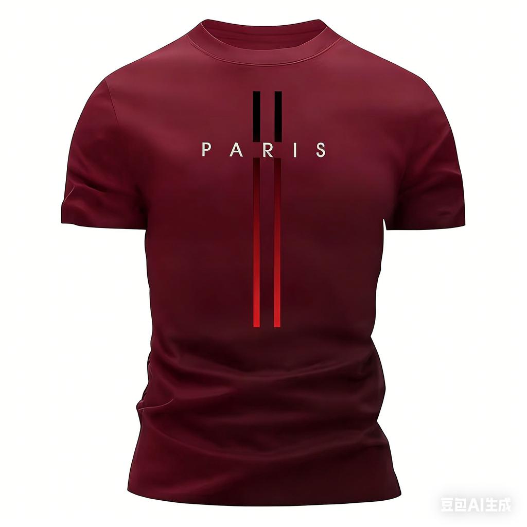 T-shirt de sport pour homme Taille européenne Manches courtes Col rond Séchage rapide Respirant