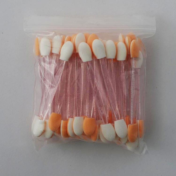 50Pcs Double-Ended Latex Sponge Eyeshadow Applicator, 7.5cm Makeup Tool for Nail Art Blending, Must-Have Beauty Essential