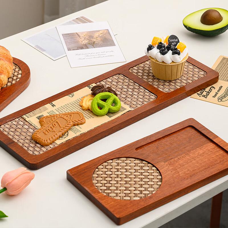 Multi-functional Solid Wood Tea & Snack Tray