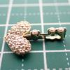 [Used] K18 Diamond Heart Pendant Top / J55-40
