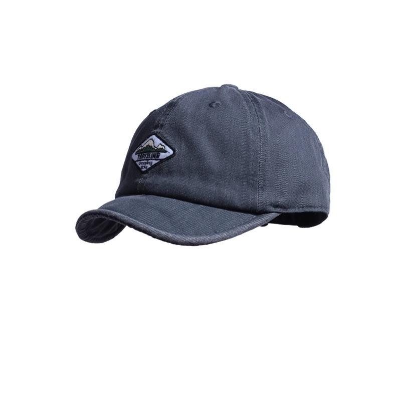 Mountain And Forest Print Baseball Cap With Embroidered Letters For Casual Outdoor Wear