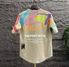 Camiseta de manga corta para hombre, estilo hip-hop, cuello redondo, estampado de grafiti, camiseta interior