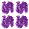 60/1.5M Christmas Tinsel Garland Twist Foil Tinsel Garland Xmas Hanging Decoration Home New Year Birthday Decorative Supplies