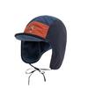 Korean Retro Embroidery Color Matching Bomber Hat for Men Women Autumn Winter Fleece Warm Versatile Ear Protection Ski Pilot Cap