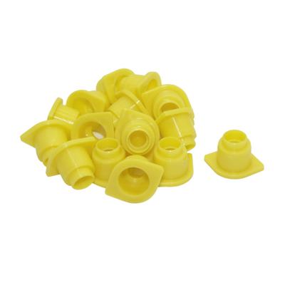 20 Stück Imkerei-Werkzeuge, Königin-König-Käfig-Zubehör, Fruchtbarkeits-König, gelber Sockelschutz, Strebschild, Königin-Käfig-Abdeckung