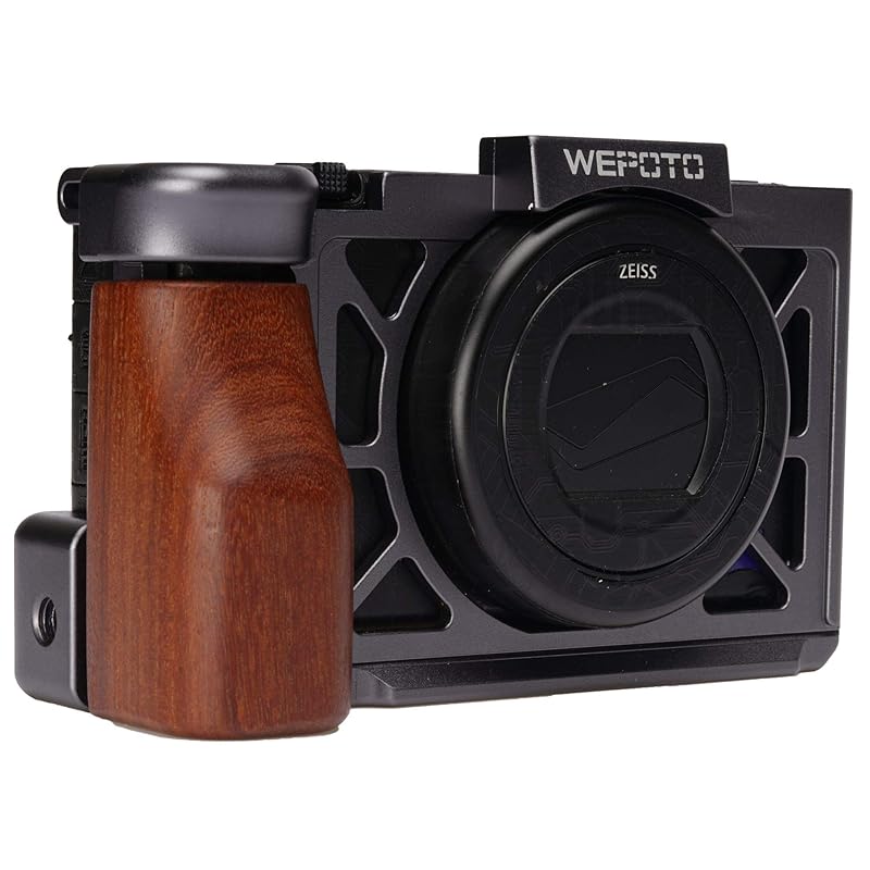 

WEPOTO Sony Cage Hand Grip Metal Redwood Wood for ZV-1 GP-ZV-1