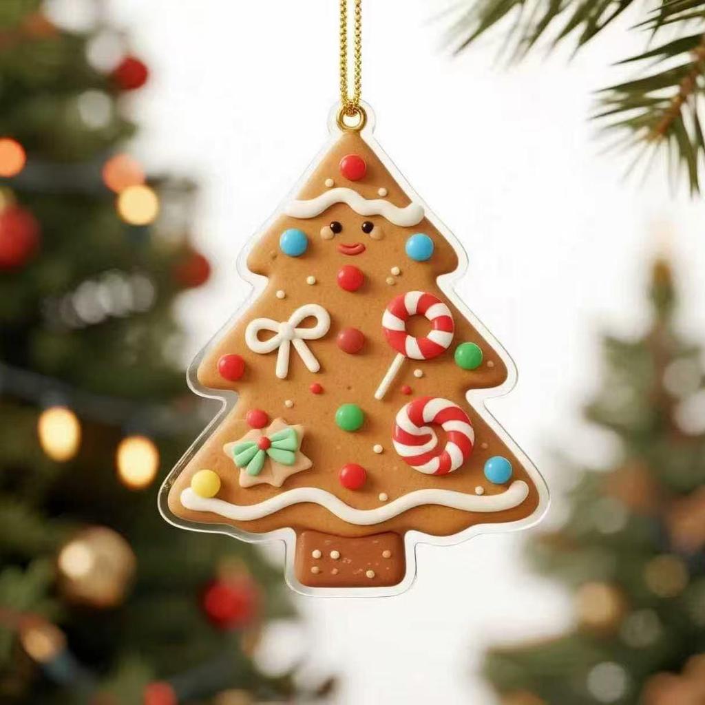 Cross-border Christmas Tree Acrylic Animal Ornament