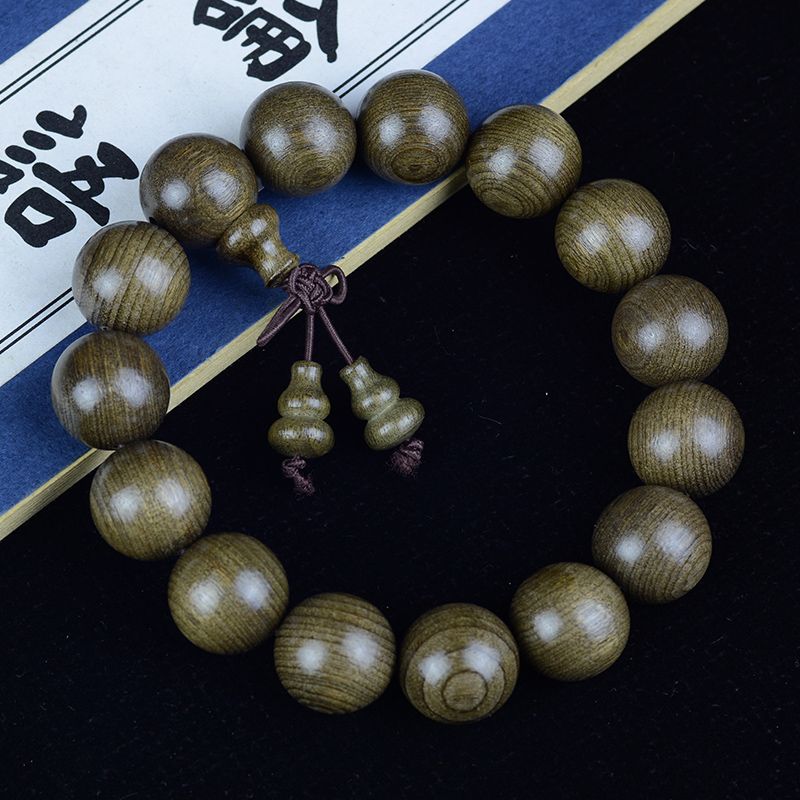 

Браслет из Сычуаньского Фёбе Ширери из затопленной древесины 2.0 Эбеновое дерево Старые материалы Браслет Деревянный Культурный артефакт Украшение Мужской и Женский Парный Ювелирный Изделие 15mm * 15 [Boutique Accessories]]