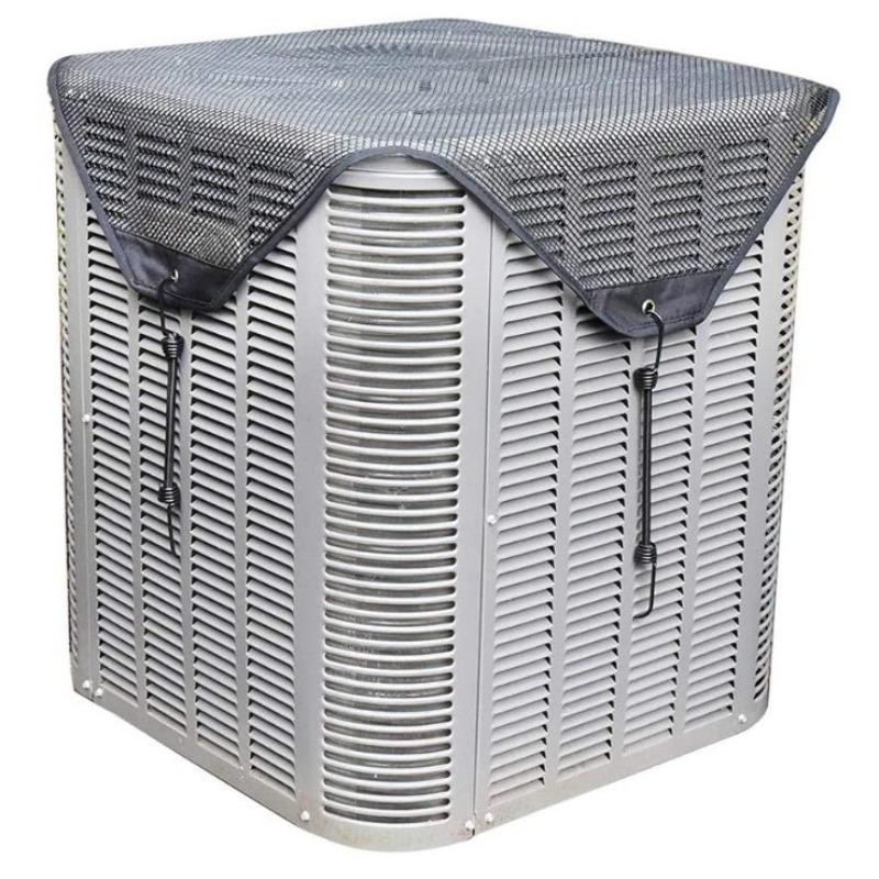 Resin Mesh Air Conditioner Outdoor Unit Cover - Dustproof, Ventilated, Durable & Weather-Resistant for Long-Term Protection