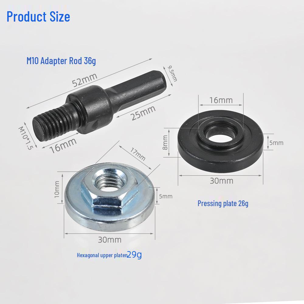 Angle Grinder Drill Bit Extension Rod, M14 5/8-11 M10 1/2-20UNF Thread Adapter