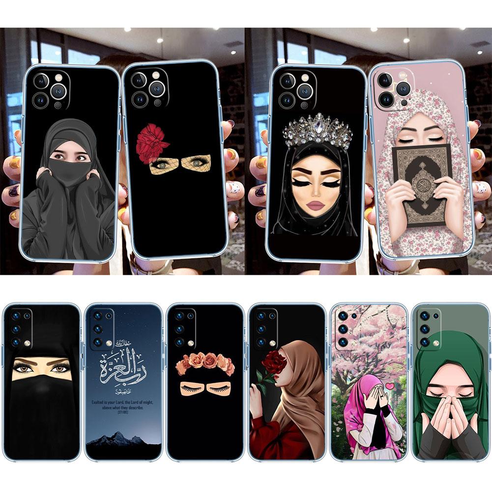 Islamic Muslim Girls Hijab Phone Case for Motorola Moto G40 G04 G05 One Ace Action  Fusion + Plus Hyper Macro Vision Zoom