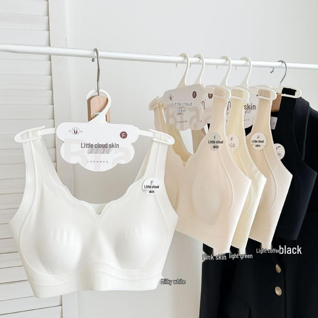 Ultra-Thin Ice Skin Breathable Seamless Bra: Cool, Lightweight, Wide Straps, No Buckle, Comfortable Fit