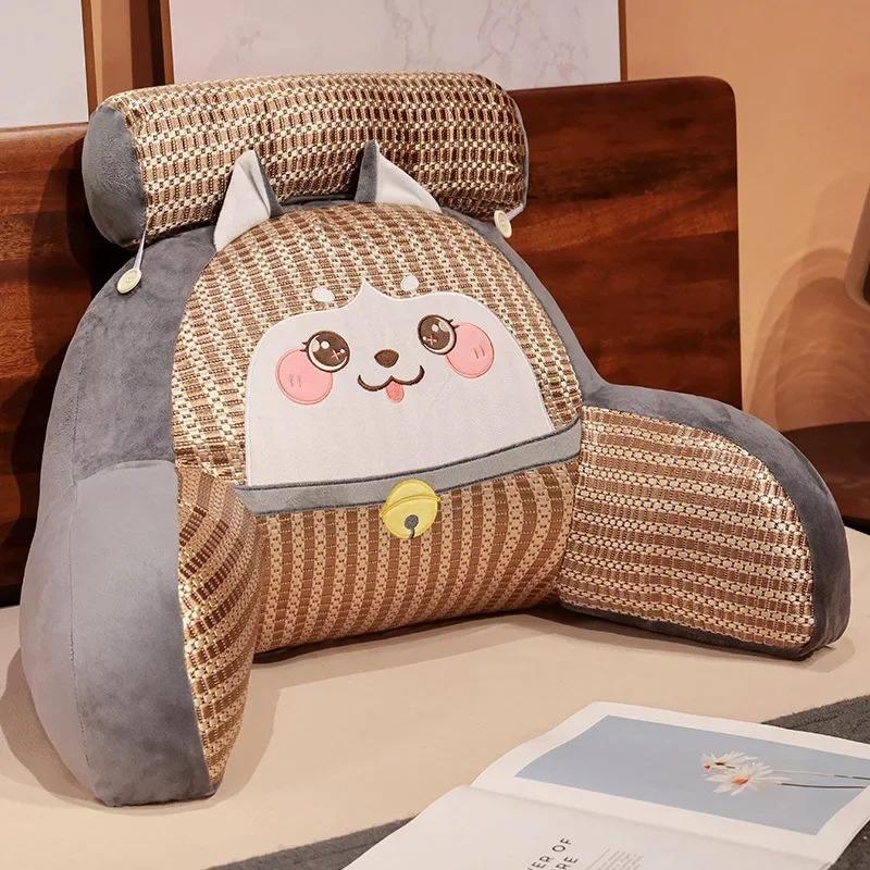 Kühlende Matratze gegen Nachtschweiß Hüftschutz-Kissen Sommer Rattanmatte Kissen Studentenwohnheim Lendenkissen Lesesofa Rückenlehne