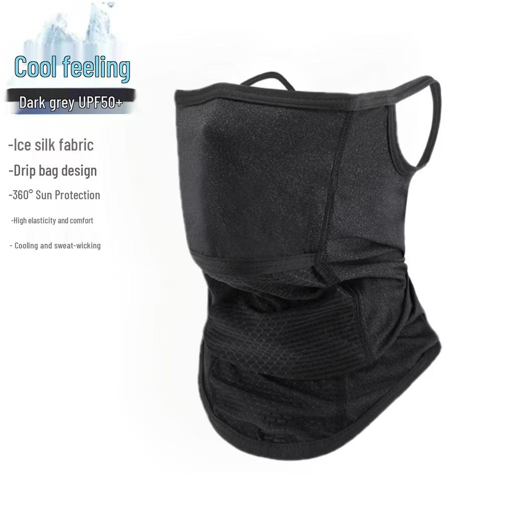 Unisex Ice Silk UV Protection Full Face Mask for Outdoor Motorcycle Use