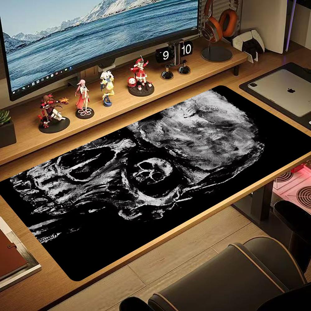 Gothic Skull Design Mouse Pad L Computer Accessories Office Game Table Mats Rubber Antislip Gaming Keyboard Mousepads Desk Pads