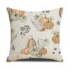 New Pumpkin Maple Leaf Autumn Thanksgiving Pillow Ins Nordic Linen Cushion Cushion Cover Home Products