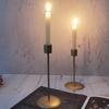 3/2Pc Candle Holder Metal Candlestick Holder for Taper Candle Decortive Black Candle Holder for Home Decor Wedding Dinning Party