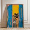 Zebra in Pink Bath Art Print Bathroom Wall Art Poster Funny Cats Bathroom Print Canvas Painting Tiger in Bath Art Toilet Print