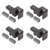 1/2/4Set Silicone Brush Nozzles Wiper Mounted Scrubbers Print Head Cleaner Printer Head Wiping For P2S 3D Printer