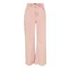 Womens/Ladies Washed High Rise Wide Leg Cargo Jeans