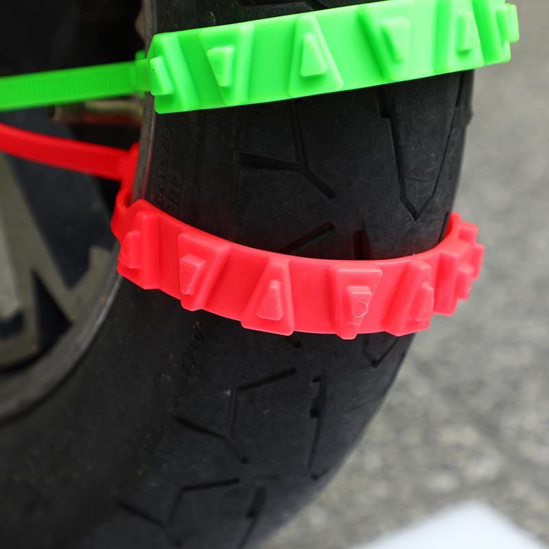 Motorcycle Tire Anti Slip Tie Winter Electric Bike Tyre Non-slip Snow Chains Universal Motorbike Bicycle Scooter Wheel Snow Belt