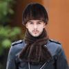 Mink Hat Men's Winter Ear Protection Warm Top Hat Fashion Mink Hair Winter in The Elderly Dad Fur Hat