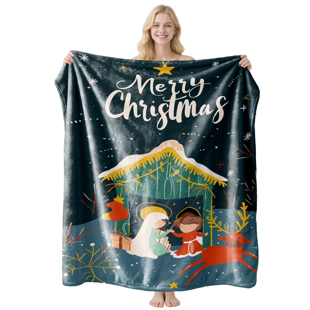 2026 Christmas flannel blanket is universal for all seasons