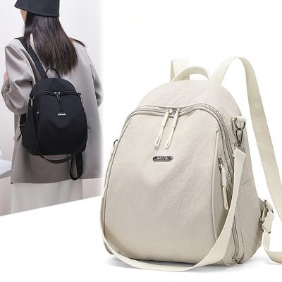Módní a jednoduchý batoh Cestovní velkokapacitní batoh Dámská školní taška Lehká crossbody taška