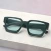 New simple thick frame square glasses trendy personalized sunglasses concave photo sunglasses women