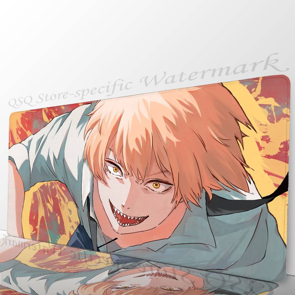 Denji Anime Chainsaw Man Mousepad Mouse Mat Desk Mat With Pad Gaming Accessories Prime Gaming XXL Keyboard Pad Padding Mat