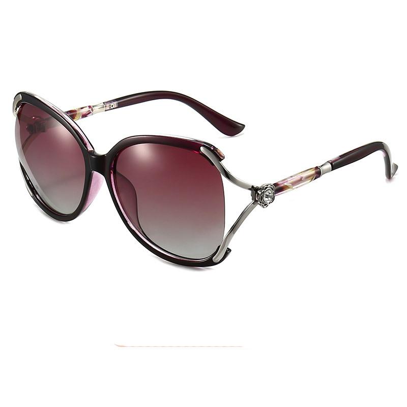 2026 Fashion High -End Women's Polarized Sunglasses Oversize Mode Retro Sunglasses Glasses Outdoor Sun Protection UV Protection