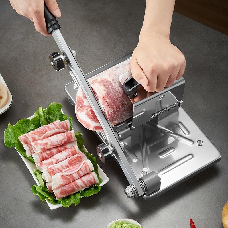 GIANXI Mutton Roll Slicer Home Machine Stainless Steel Meat Slicer Frozen Meat Quick Slice For Barbecue Hot Pot Cooking