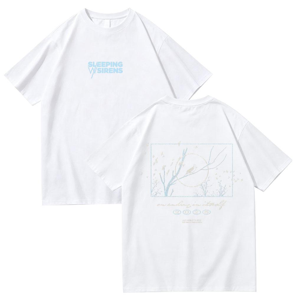 Sleeping with Sirens An Ending in Itself Bird T-Shirt Vintage Graphic Print T Shirt Women Men Aesthetic Street Style Cotton Tee