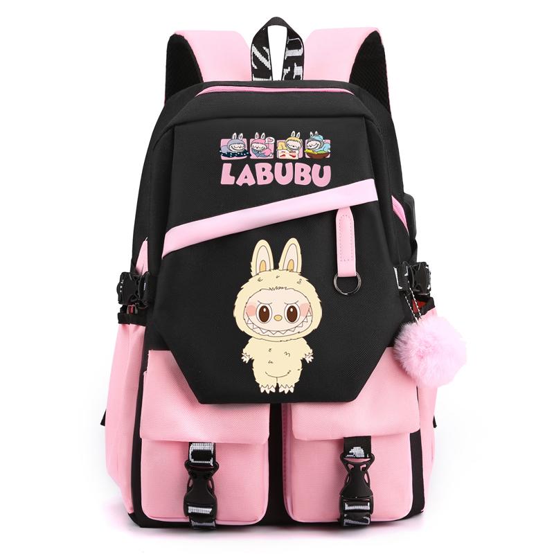 Cartoon Printed Backpack Student Teenager Girl Boy Schoolbag Large Capacity Waterproof Bookbag Women Men Travel Bag Gift