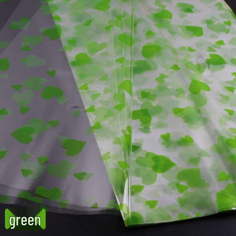 High-End Christmas Eve Floral Wrapping Paper Set with Cellophane and Butterfly Pull Flowers