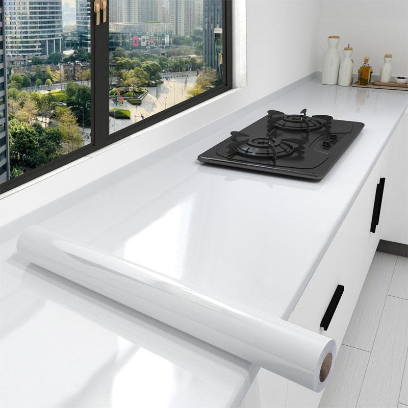 Waterproof Wall Stickers Oil Proof Self-adhesive Wall Wallpaper 40cm High Temperature Resistance Peel and Stick Wallpaper Home