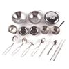 Stainless Steel MINI Kitchen Utensils Toys Set For Kids Girl Can Hold Food Cooking Kitchen Education Pretend Play Toys For Kids