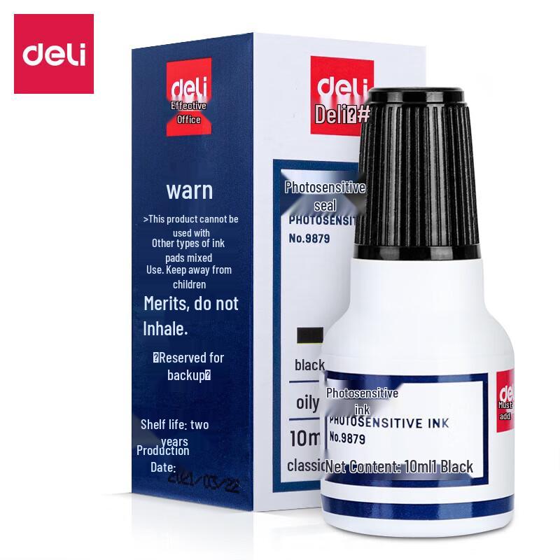 Deli Photosensitive Stamp Ink Refill