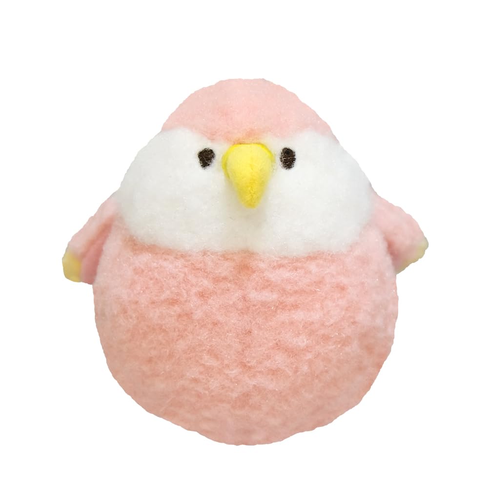Sunlemon Powabiyori Bourke s Parrot Pink S 9 x 8.5 x 10cm Plush Animal P-8772