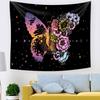 Butterfly Flower Wall Tapestry Wall Hanging For Bedroom Living Room College Dorm Decoration
