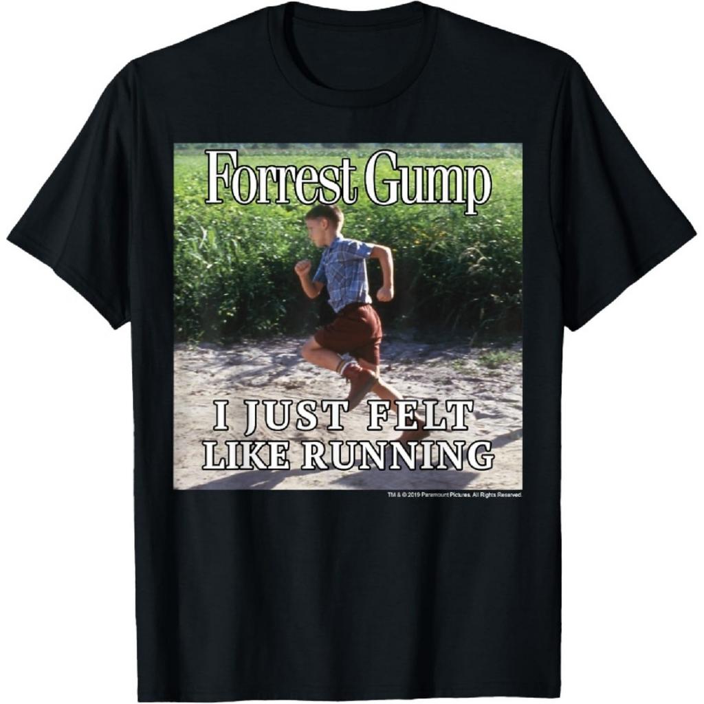 T-Shirt Pannello Fotografico Forrest Gump Voleva Solo Correre