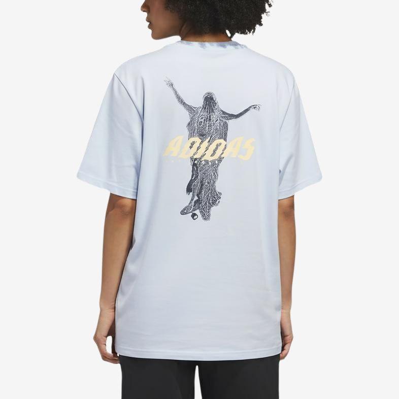 Adidas Originals FW25 DE Skateboard Merlin Cotton Knit Sports Short Sleeve T-Shirt Unisex Tops KR6366