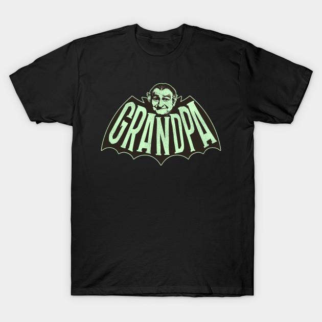 

Men Black Print T-shirt Grandpa Munster No-Cut Transfer Paper Print Cotton Tshirt S чёрный