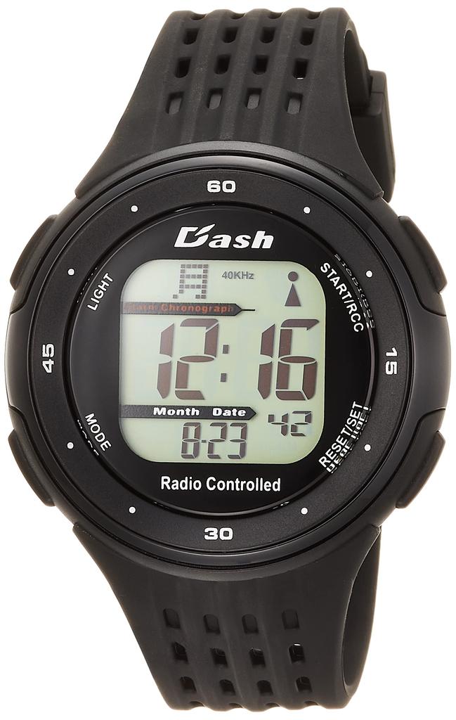 Digital Dash Waterproof Multifunctional Backlit Urethane Belt Watch [Arias] ADWW18105RC-11 Men's Radio-controlled