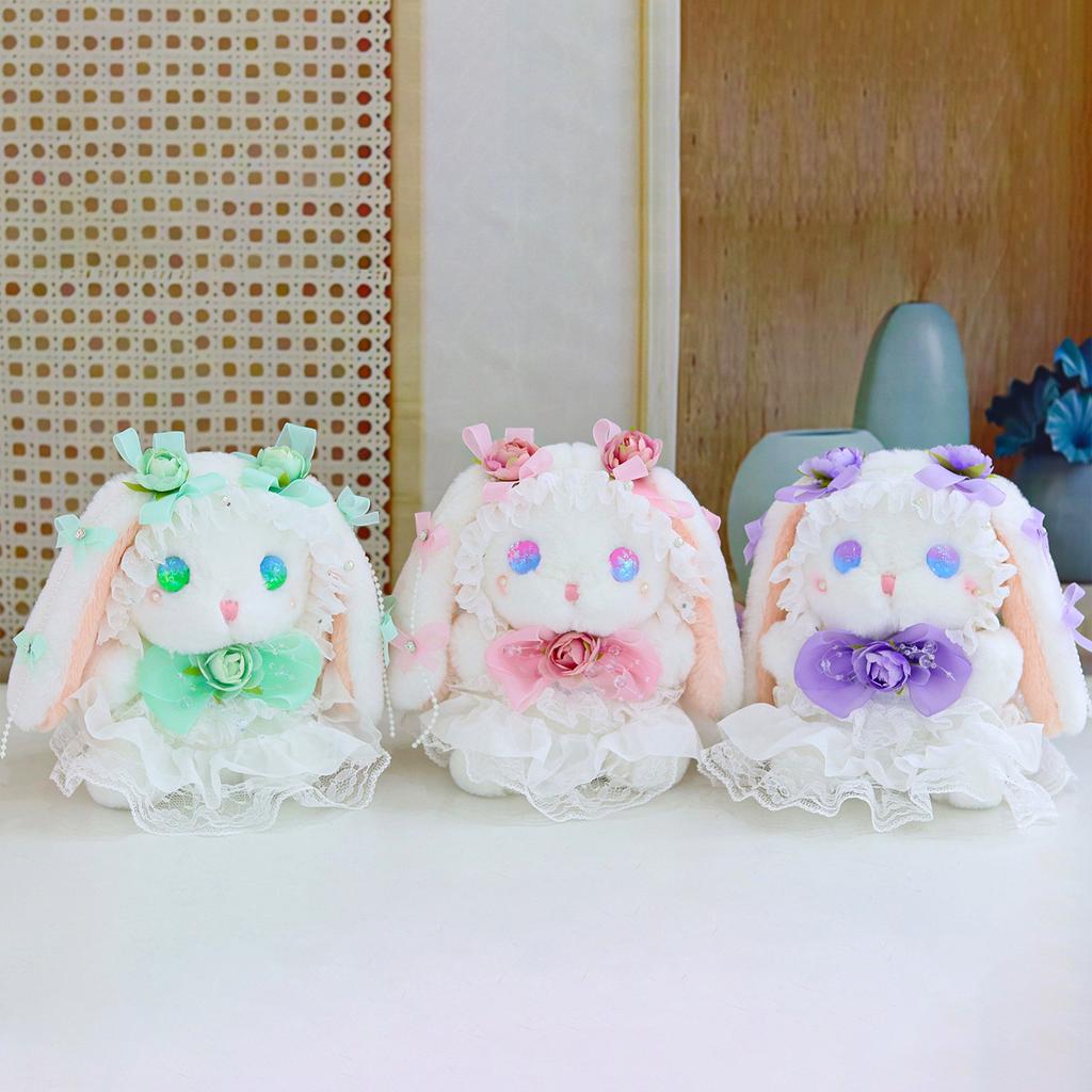 Rabbit Plush Toy Cute Doll Doll Doll Wedding Throw Doll 8 Inch Grab Doll