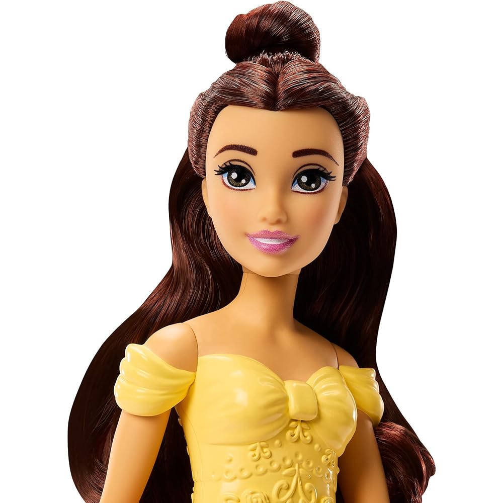 Mattel Disney Princess Belle Tea Time Set with Accessories for Dress-Up Dolls