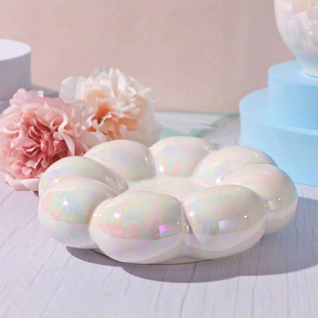 Ceramic Mug Cute Cloud Decorative Plate Coffee Cup Set Creative Ceramic Cup Gift  Modern Living Room Home Decoration